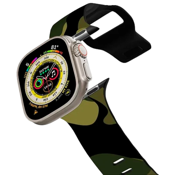 Ремень Apple Watch Ultra 2 Impact Band Mystic Forest Camo 42, 44, 45, 49 мм/ Черный Зелёный photo 1