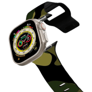 photo Curelușă Apple Watch Ultra 2 Impact Band Mystic Forest Camo 42, 44, 45, 49 mm/ Black Green