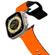 photo Curelușă Apple Watch Ultra 2 Impact Band Pellets/ 42, 44, 45, 49 mm/ Orange Black