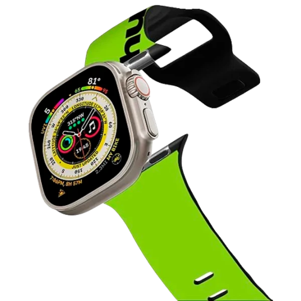Ремень Apple Watch Impact Band HUF Legendary Pellets/ 42, 44, 45, 49 мм/ Зелёный Черный photo 1