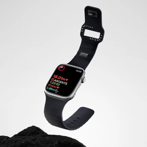 Curelușă Apple Watch Ultra 2 Bounce Band Elastomer/ 42, 44, 45, 49 mm/ Black photo 4
