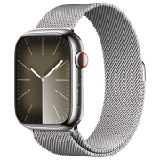 photo Apple Watch Series 9 45 mm Silver/ Silver Milanese Loop